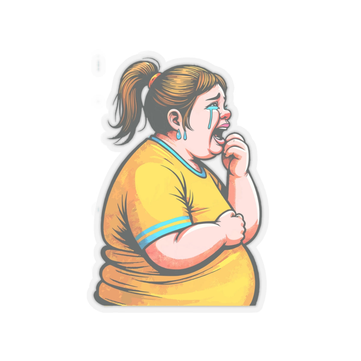 When You On A Diet Belike Kiss-Cut Stickers