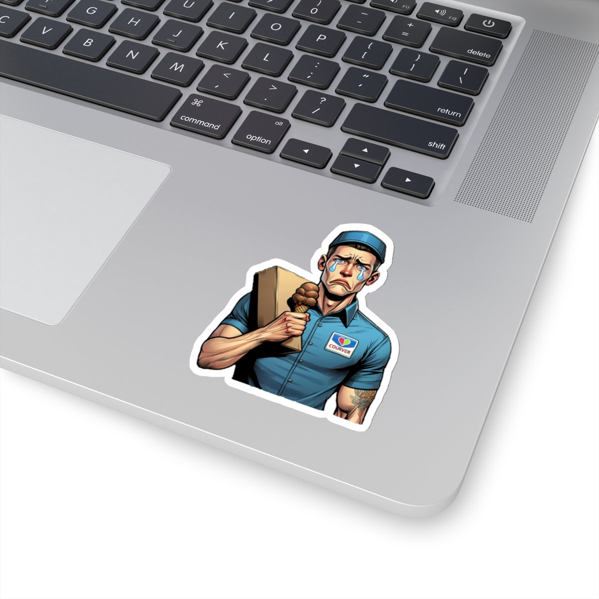 Ice Cream Delay be like Kiss-Cut Sticker