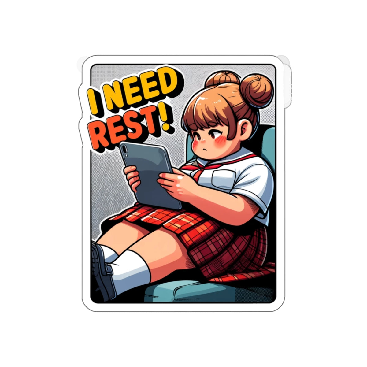 I need rest Kiss-Cut Sticker