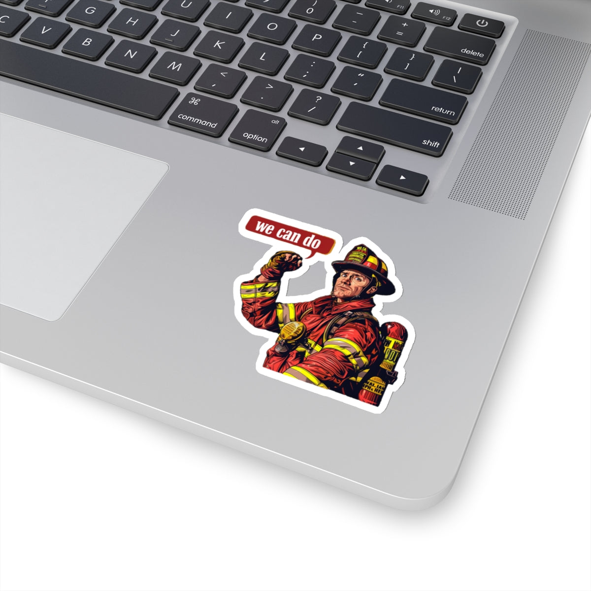 Fire fighter we can do Kiss-Cut Sticker