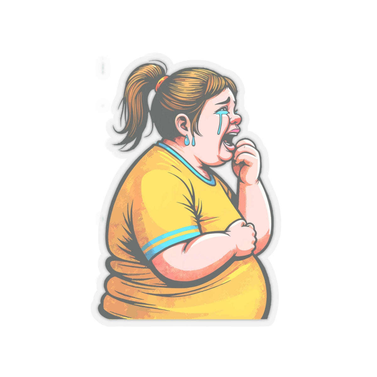 When You On A Diet Belike Kiss-Cut Stickers