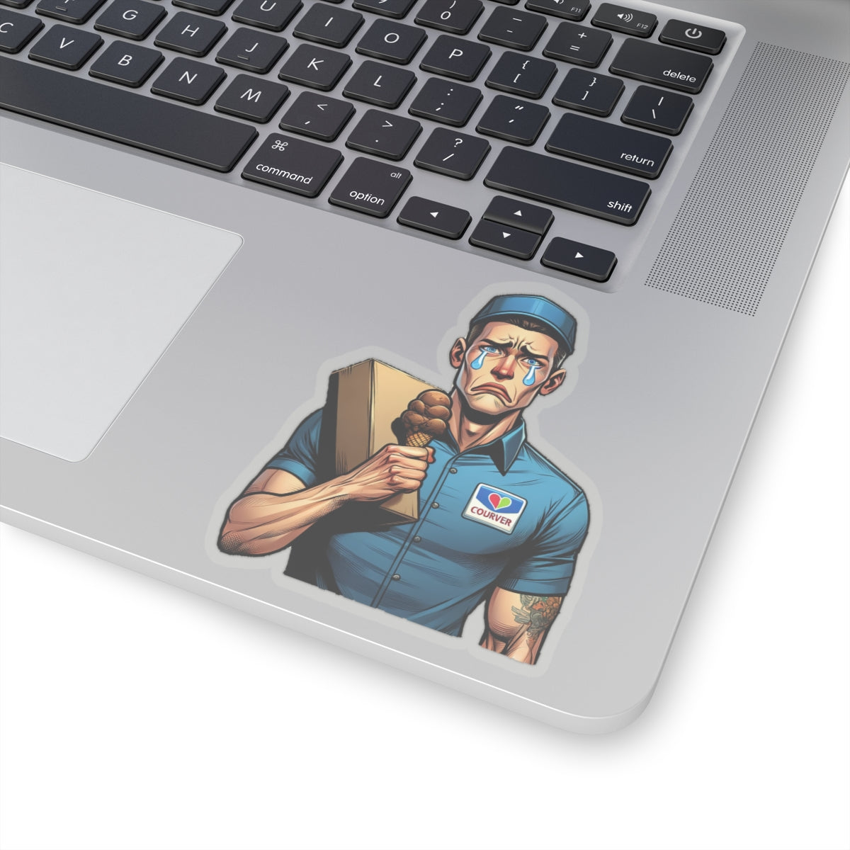 Ice Cream Delay be like Kiss-Cut Sticker