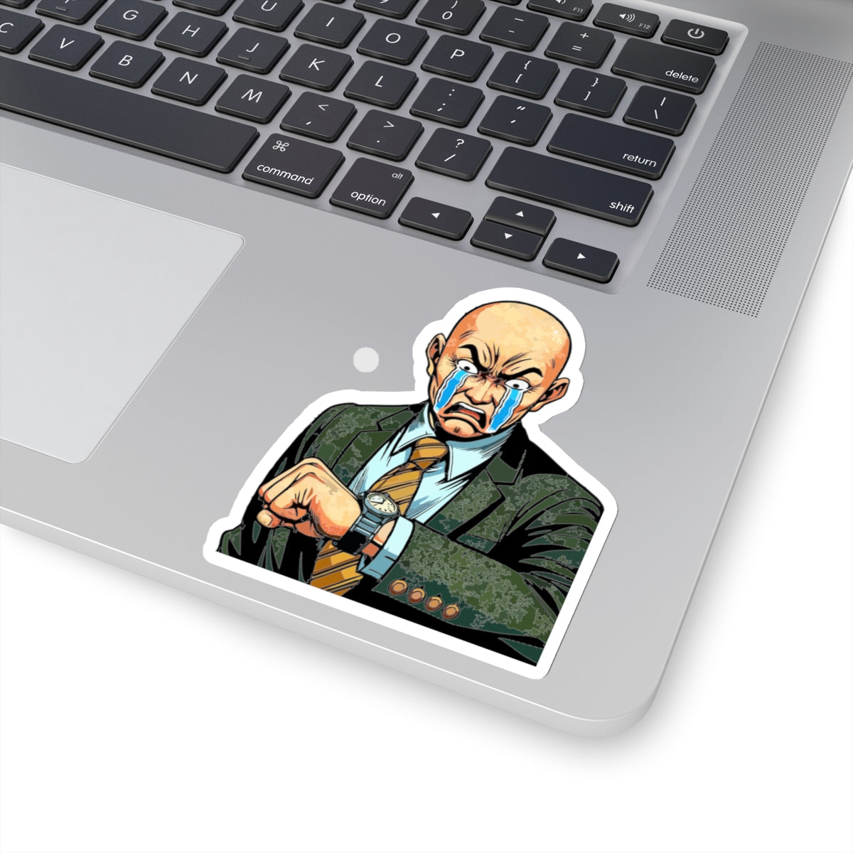 Angry Teacher when you are late Kiss-Cut Stickers