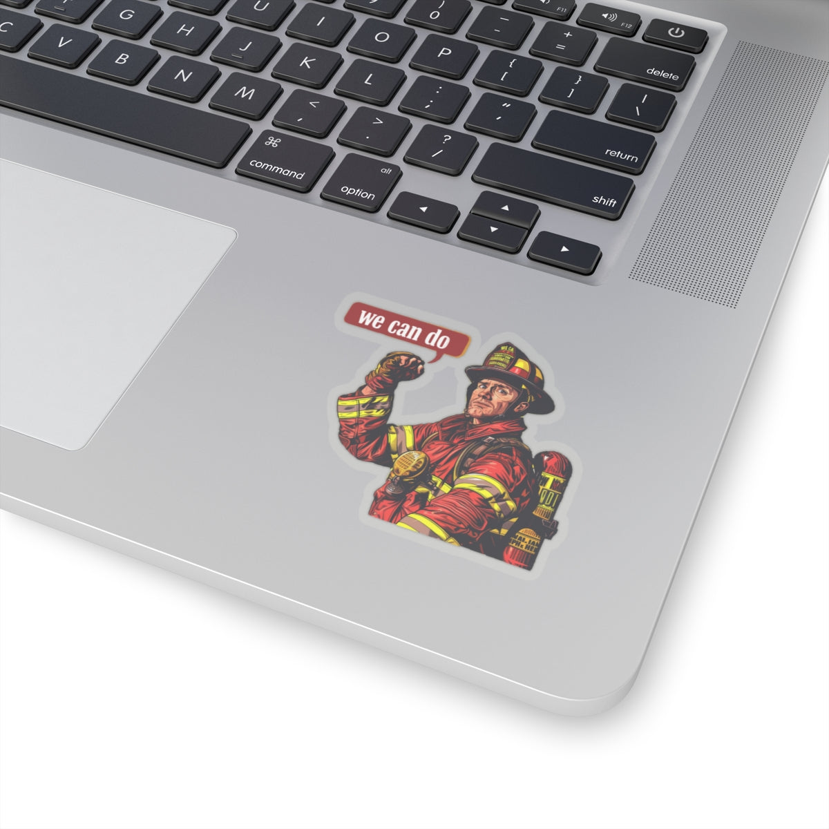 Fire fighter we can do Kiss-Cut Sticker