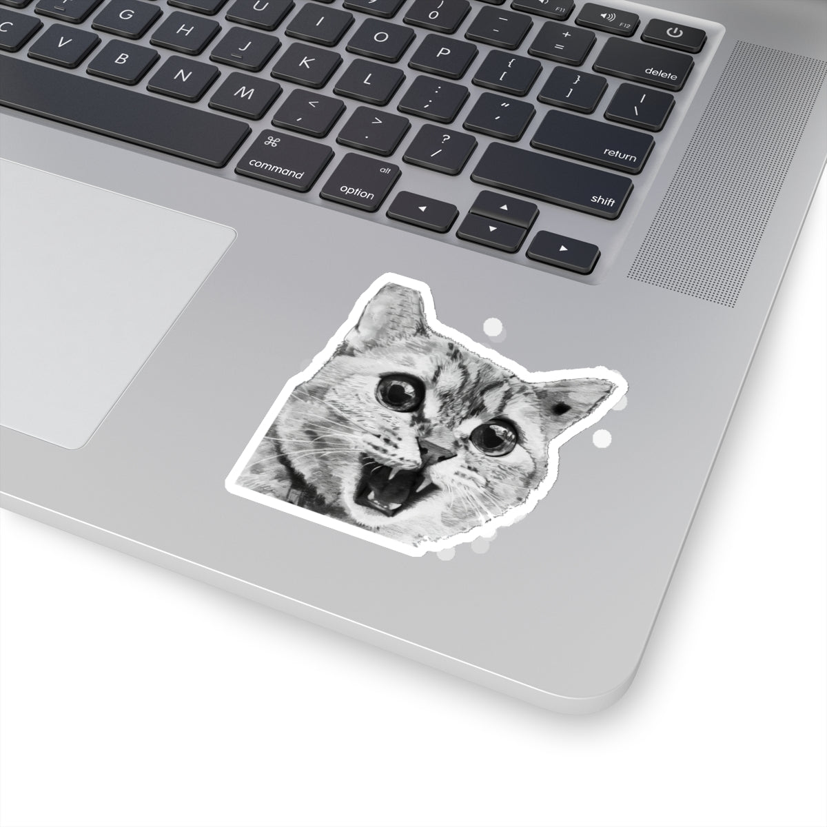 Angry cat Kiss-Cut Sticker